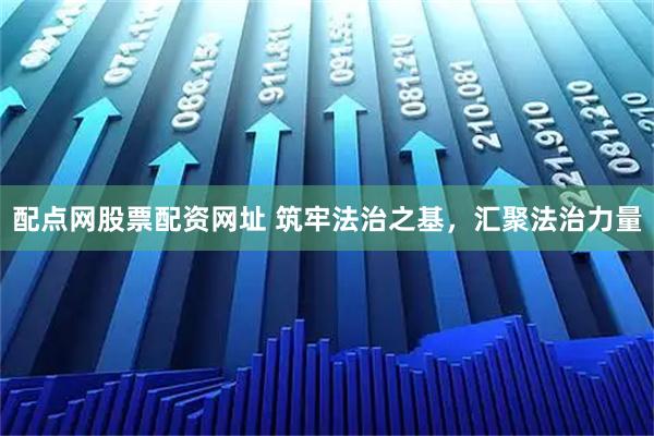 配点网股票配资网址 筑牢法治之基，汇聚法治力量